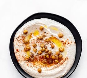 classic hummus with roasted chickpeas