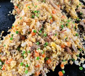 Leftover Shredded Pork Fried Rice Recipe On The Blackstone