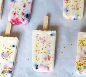 Red, White, and Blue Ice Cream Popsicles