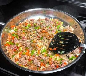 italian style sloppy joes a family favorite, Cooke the sausage peppers onion and garlic