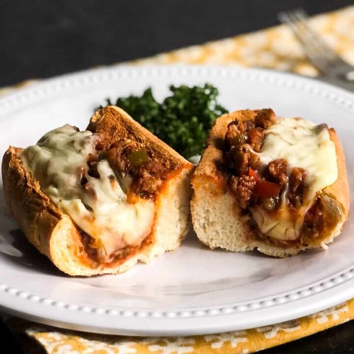 italian style sloppy joes a family favorite, Toast the buns and melt cheese on top