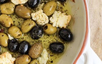 Roasted Olives, Feta Cheese and Garlic Recipe