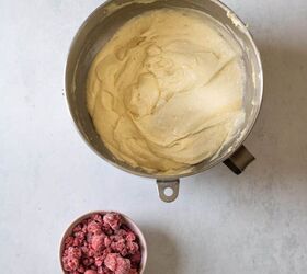 lemon loaf recipe with strawberry glaze, Beat ingredients together