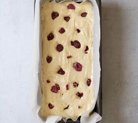 lemon loaf recipe with strawberry glaze, Add berries to batter