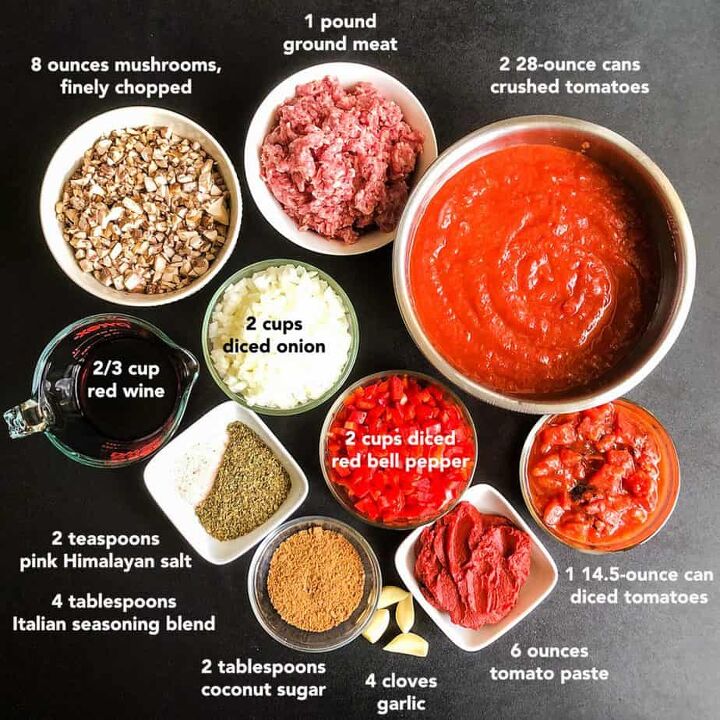 rag meat sauce, You will need these ingredients