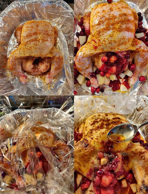 cranberry pear stuffed chicken