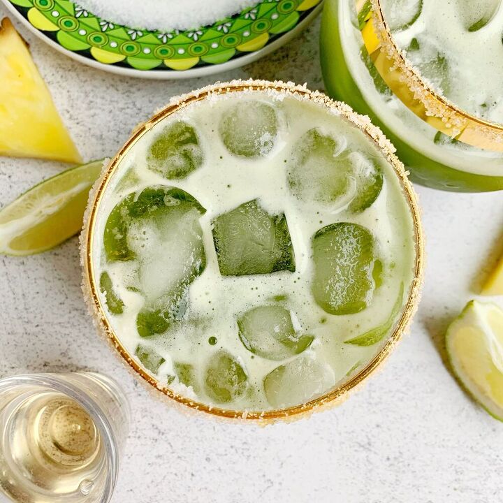 pineapple matcha margarita