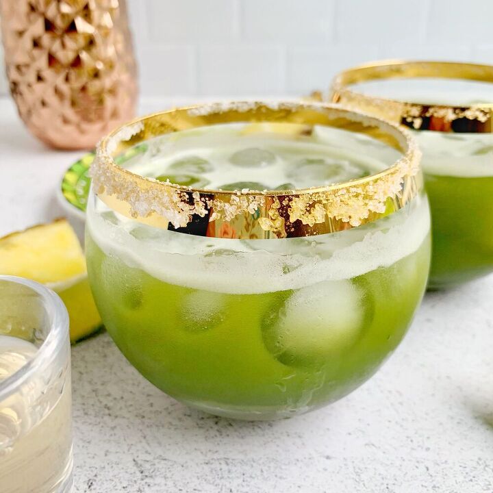 pineapple matcha margarita