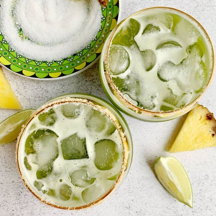 pineapple matcha margarita