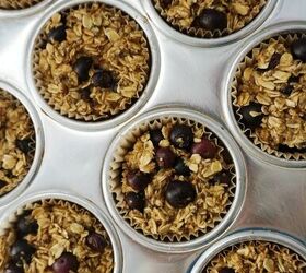 Baked Blueberry Gluten Free Oatmeal Cups