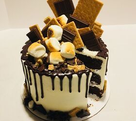 Deconstructed S'Mores Cake