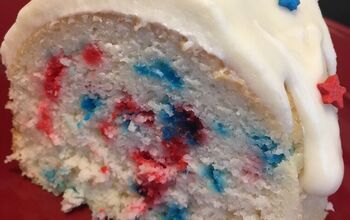 Red, White and Blue Bundt Cake