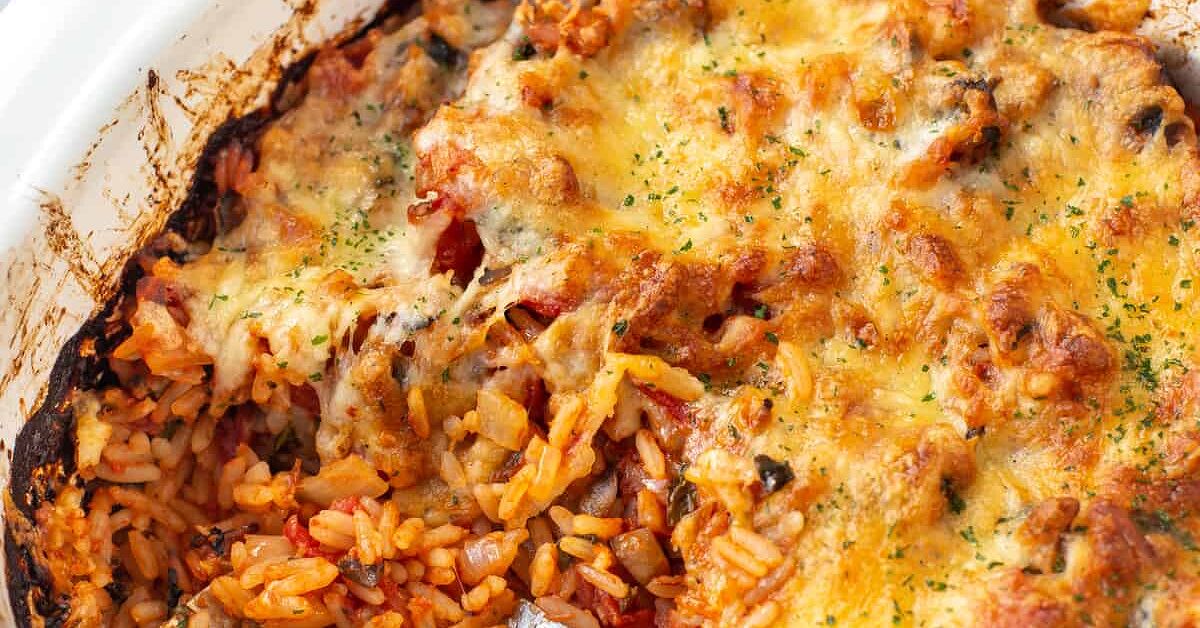 Dunmurry Rice Easy Side Dish Cheesy Baked Tomato Rice | Foodtalk