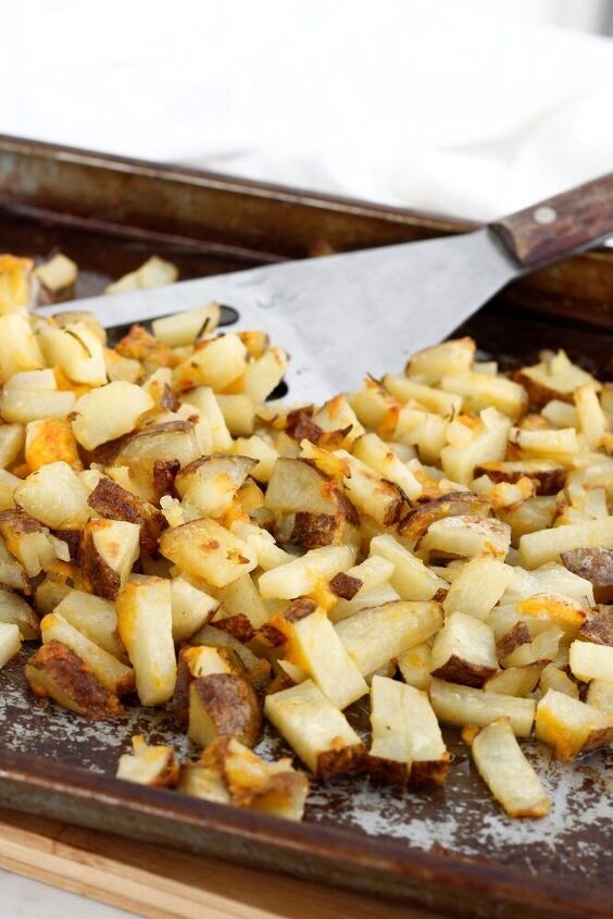 grilled cheesy rosemary potatoes