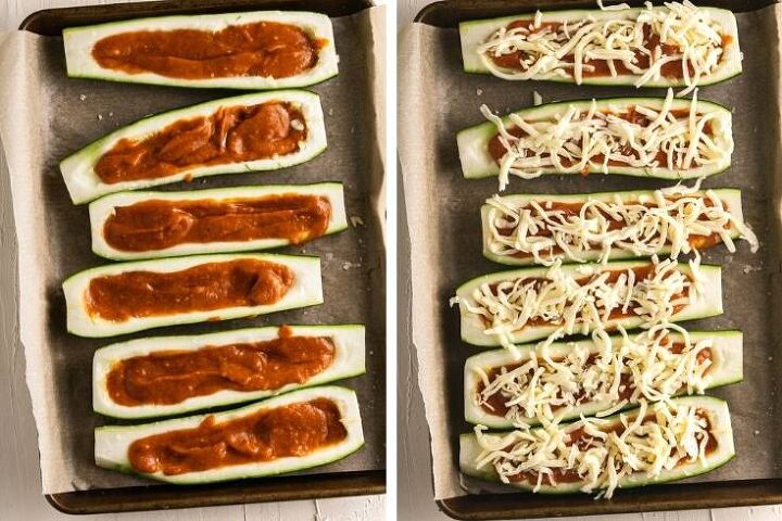 vegetarian zucchini boats recipe easy zucchini dinner idea