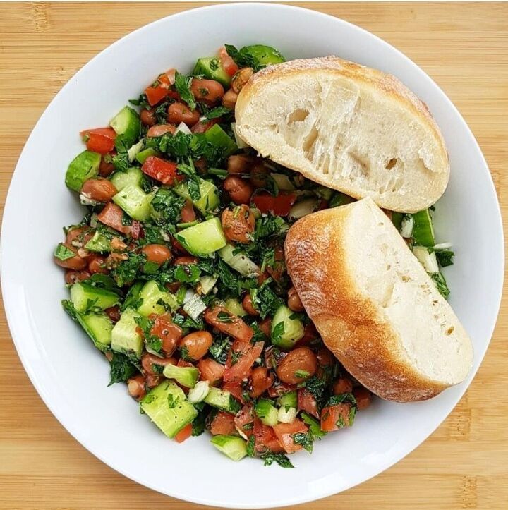 mediterranean fava bean salad