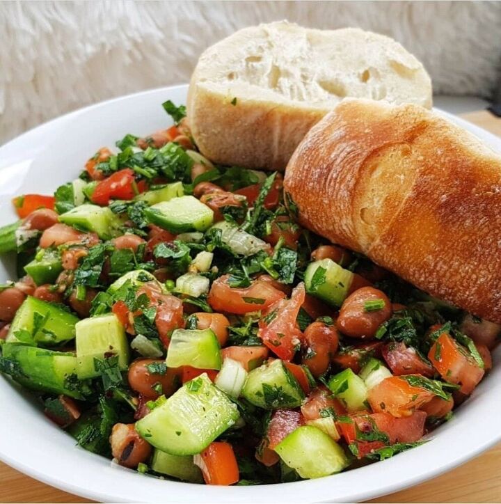 mediterranean fava bean salad