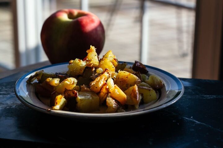 easy curried potatoes apples and onions