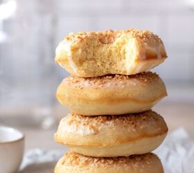 Lemon Baked Donuts With Toasted Coconut Glaze
