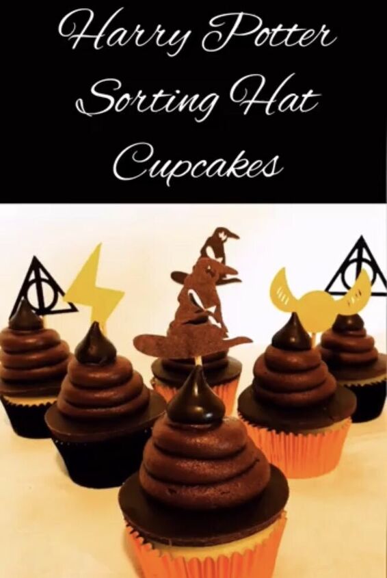 harry potter sorting hat cupcakes