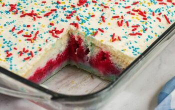 Make This Easy Red White and Blue Jello Poke Cake For Your Party