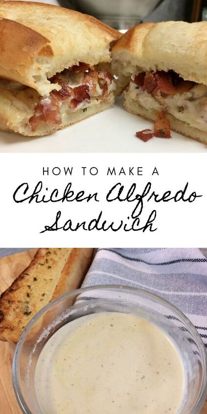 how to make a chicken alfredo sandwich