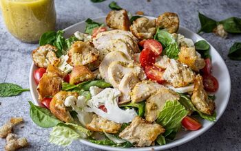 Chicken, Mixed Greens and Raw Cauliflower Salad