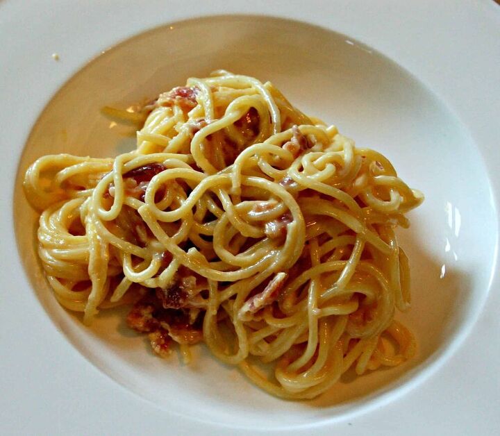 how to make egg and bacon spaghetti