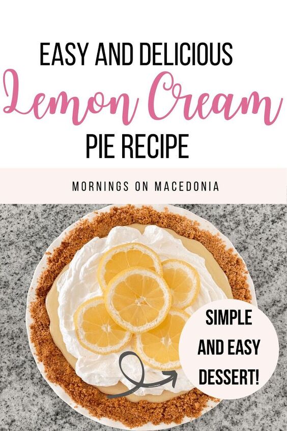 easy lemon cream pie, Pin for later