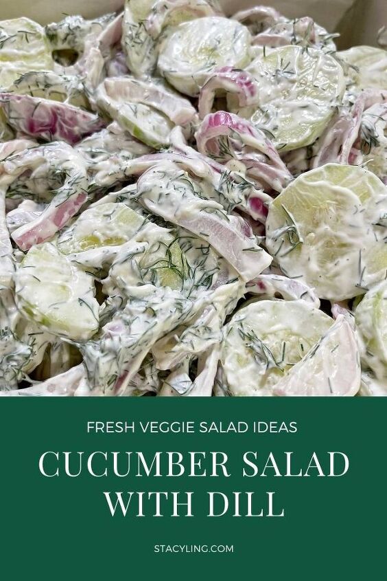 refreshing cucumber salad with dill