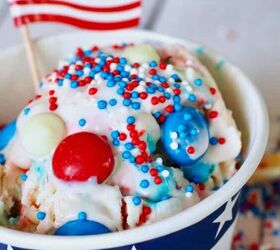Patriotic “No Churn” Ice Cream