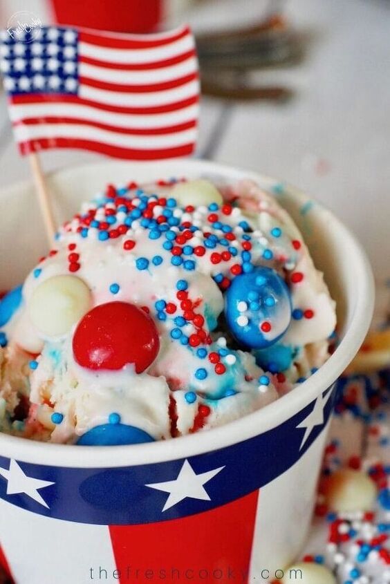 patriotic no churn ice cream