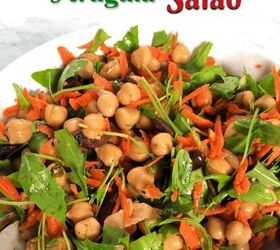chickpea carrot and arugula salad