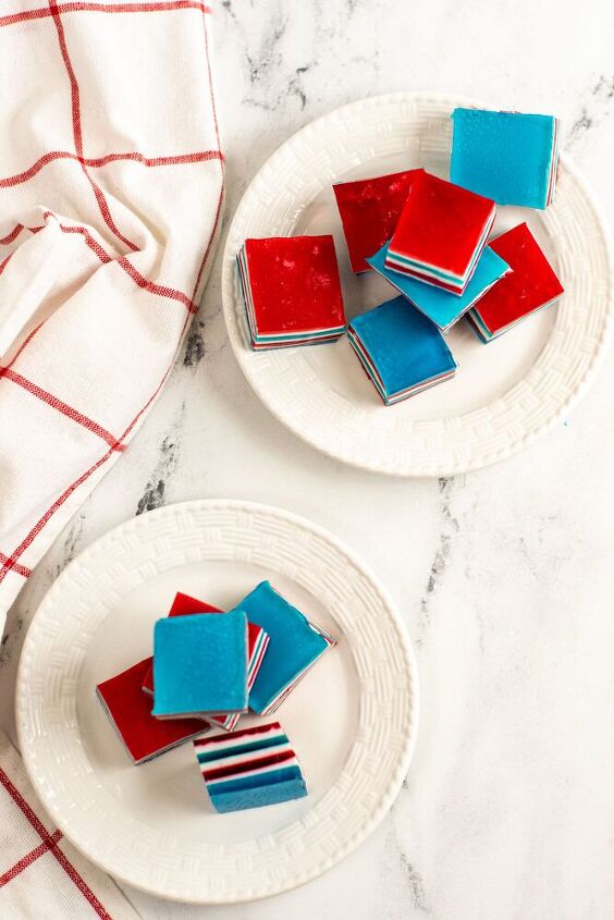 red white and blue jello ribbon salad
