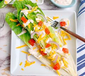 Romaine Wedge Salad With Bacon Ranch Dressing