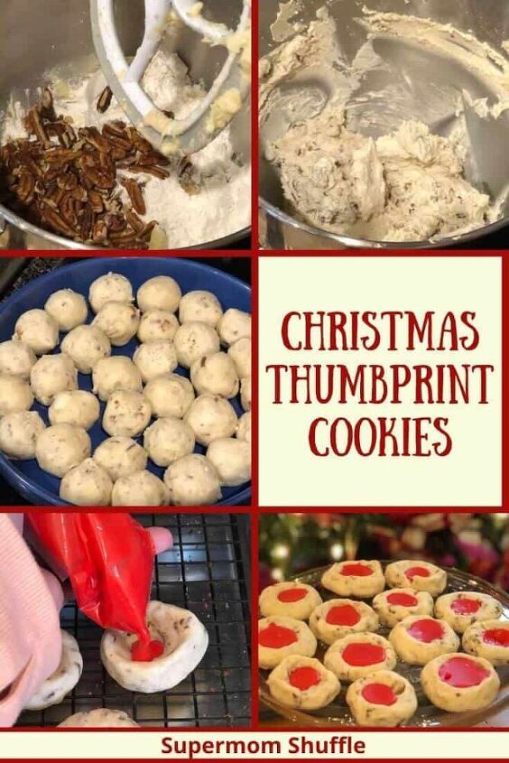 christmas thumbprint cookies