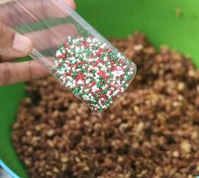 how to make festive peanut butter rice krispie treats