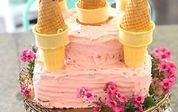 How to Make Easy Pink Castle Cake