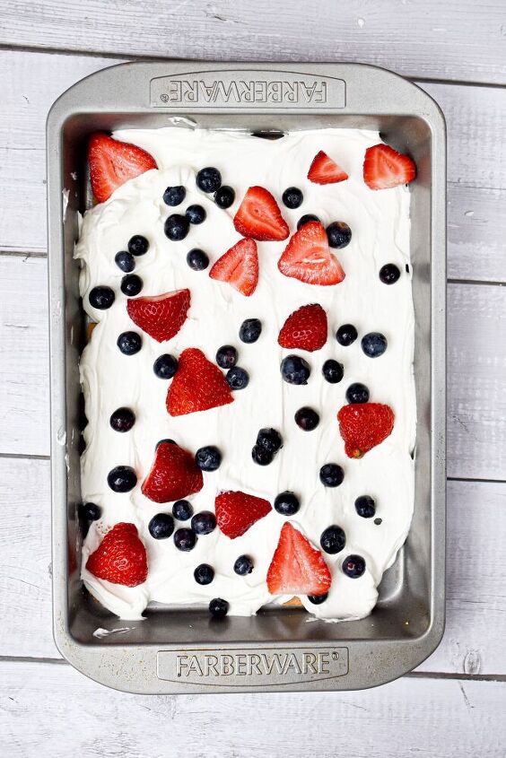 red white and blue icebox cake