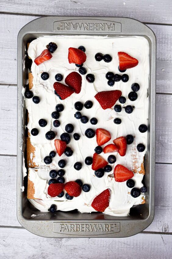 red white and blue icebox cake
