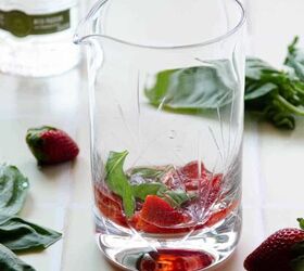 strawberry basil vodka cocktail