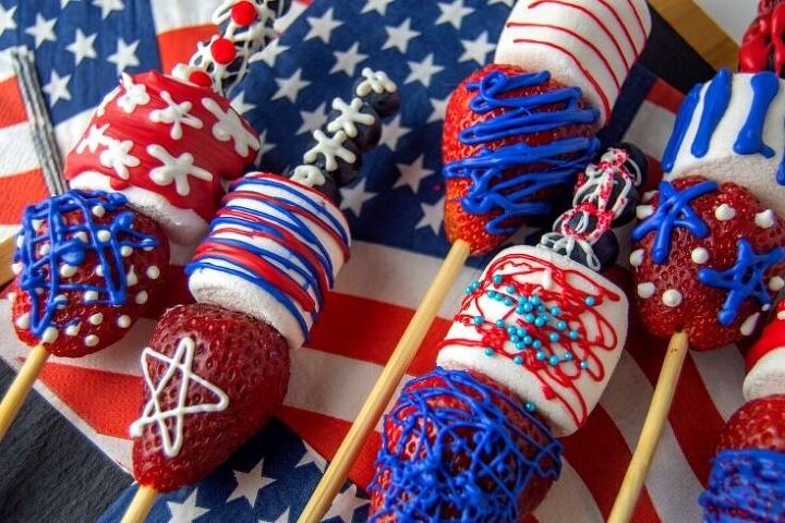 patriotic marshmallow pops with fruit for 4th of july parties