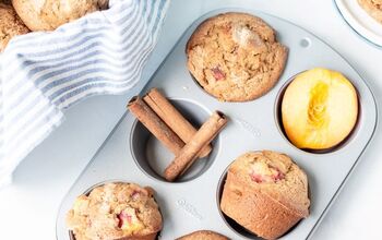 The Best Spiced Peach Muffins
