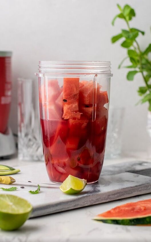 refreshing watermelon cranberry mocktail