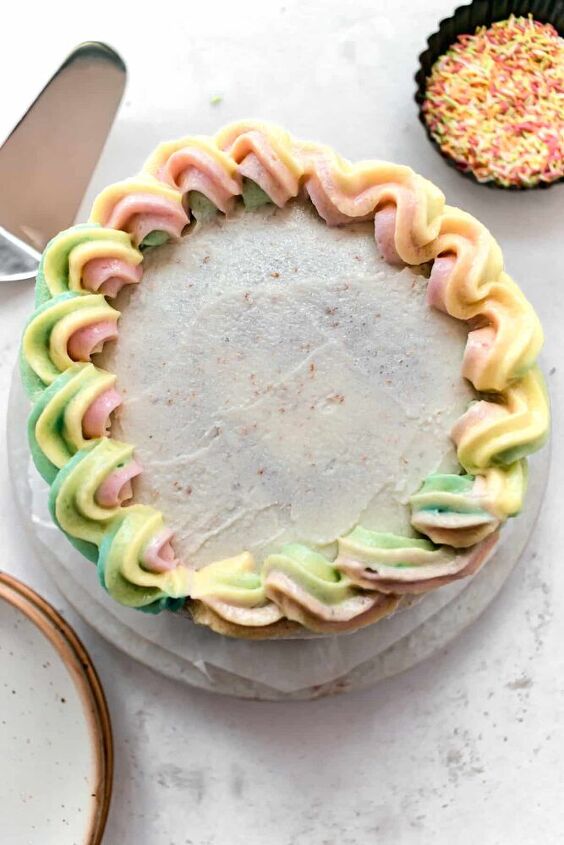 rainbow funfetti vanilla layer cake