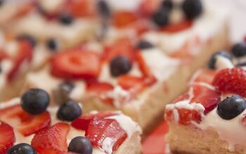 Red, White, and Blue(berry) Cheesecake Bars