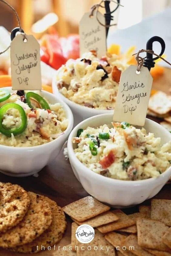 delicious cheese dips 3 varieties cold or hot