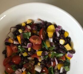 black bean corn salad with cilantro lime vinaigrette