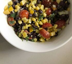 black bean corn salad with cilantro lime vinaigrette