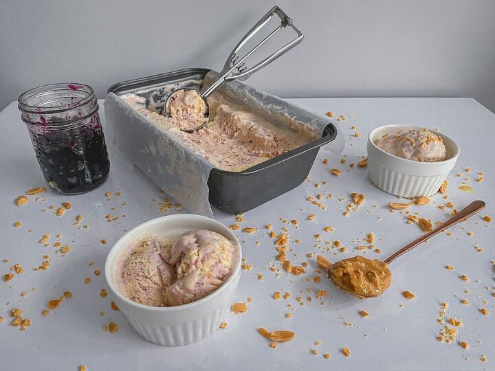 peanut butter and jelly ice cream